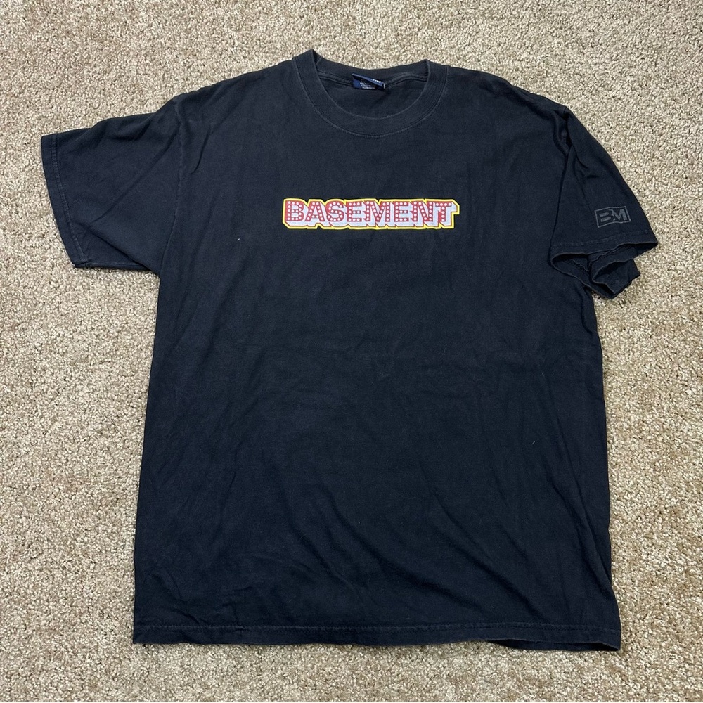 Vintage RARE 90s 00s BASEMENT Bad T-shirt Box Logo Y2K SKATE TEE‎